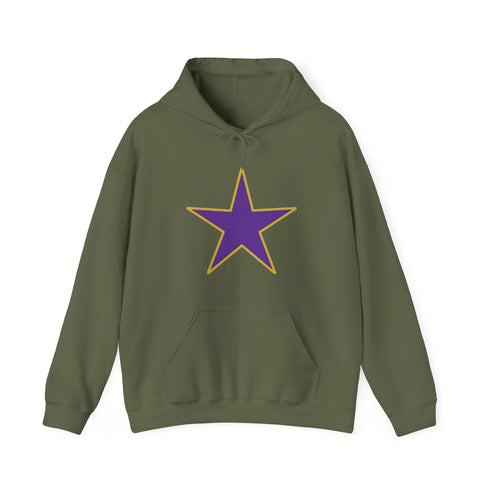 Jumbo Star Dawg hoodie, omega, army green