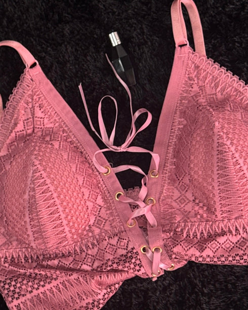 Missy's Lace Bralette, Mauve