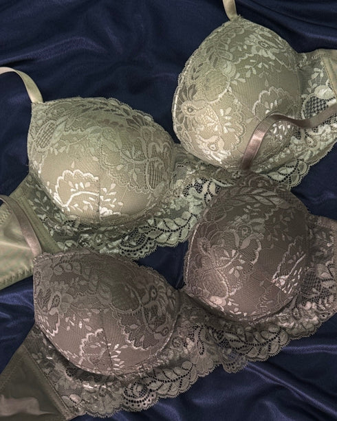 Carla's Lace Push-Up Bra, Brown