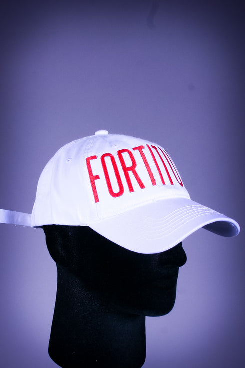 FORTITUDE polo dad cap, white