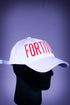 FORTITUDE polo dad cap, white