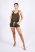 Sheline's Lounge Romper, Olive