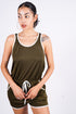 Sheline's Lounge Romper, Olive