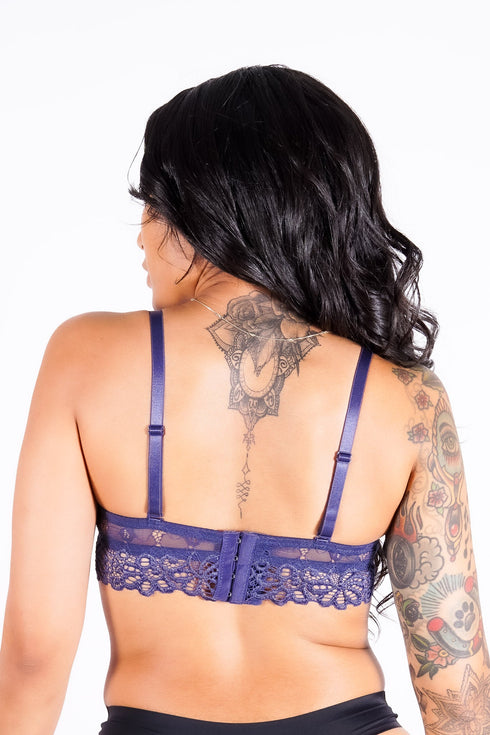 Jackie's Lace Bra, Navy