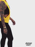 Excuse My Back SGRho stringer tank hoodie, gold
