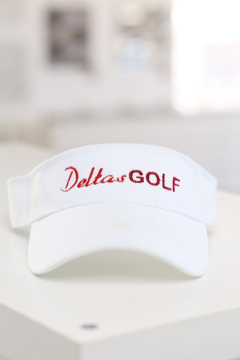 Deltas Golf visor, white