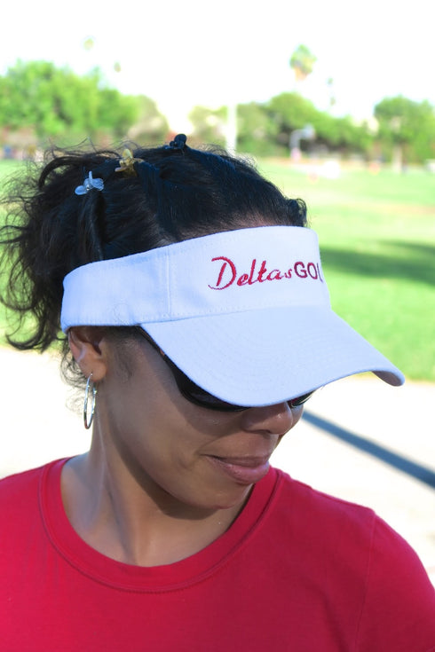 Deltas Golf visor, white