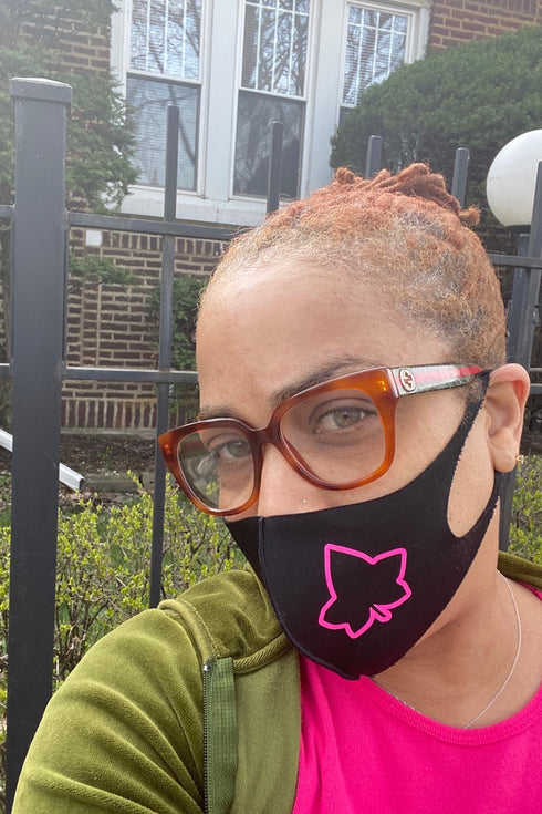 Protected! Ivy mouth mask, black