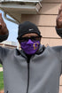 Protected! Ω mouth mask, purple