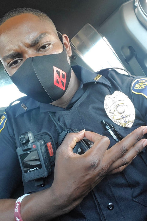 Protected! Diamond-K mouth mask, black