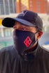 Protected! Diamond-K mouth mask, black