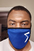 Protected! Σ (white) mouth mask, blue