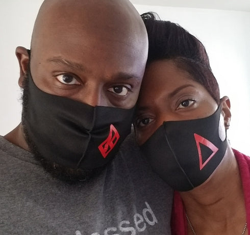 Protected! Δ mouth mask, black