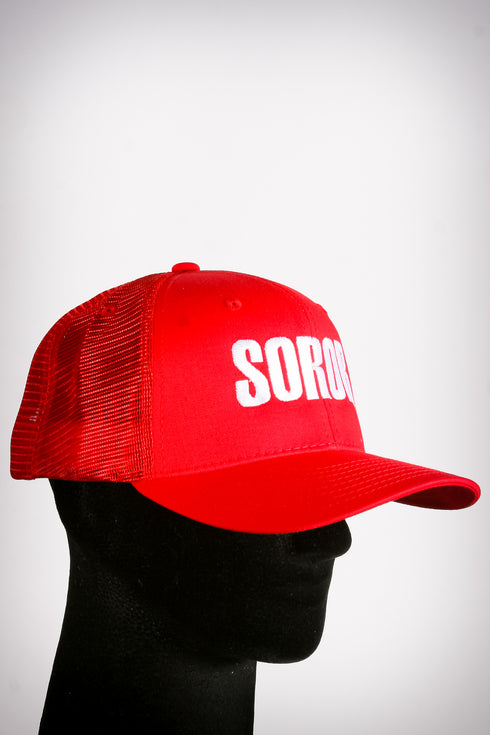 Soror sport trucker, red/white