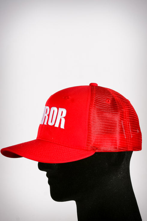 Soror sport trucker, red/white