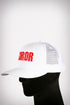 Soror sport trucker, white/red