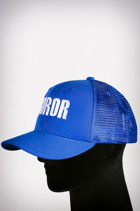 Soror sport trucker, blue/white