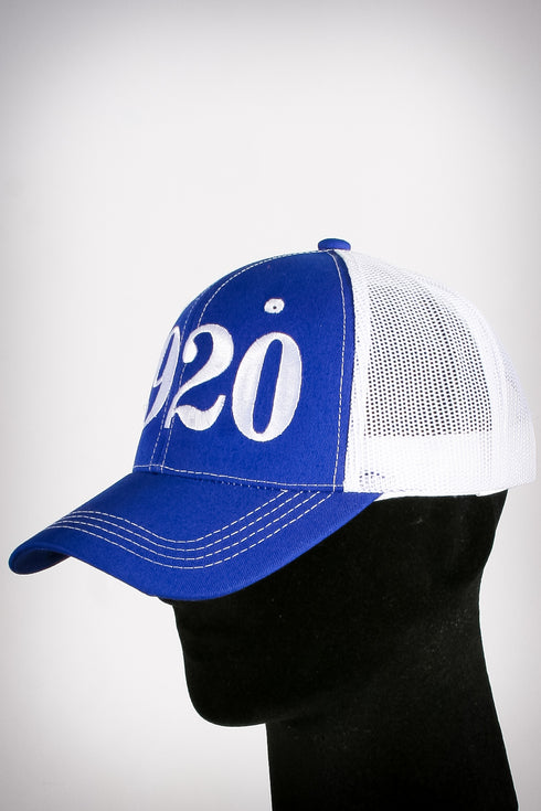 Jumbo 1920 outline sport trucker, blue/white