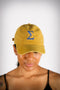 Old School Σ polo dad cap, vintage gold