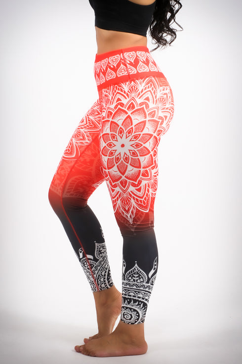 Luau Love premium leggings, orange