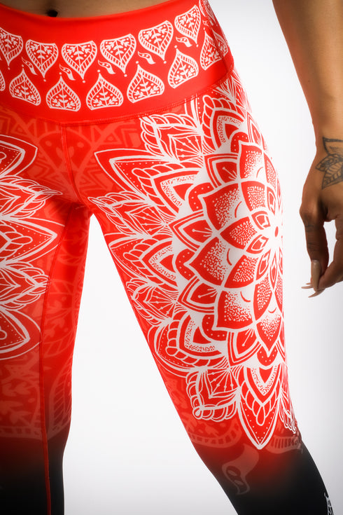 Luau Love premium leggings, orange
