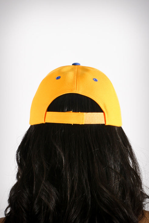 Monogrammed Sport ΣΓΡ cap, gold/blue