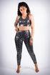 Electric Safari leggings/sports bra set, leopard