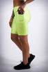 Show You Right shorts, lime