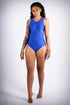 Electrified bodysuit, blue