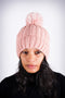 Winter Baby pom-pom beanie, pink