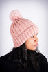 Winter Baby pom-pom beanie, pink