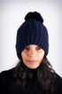 Winter Baby pom-pom beanie, navy
