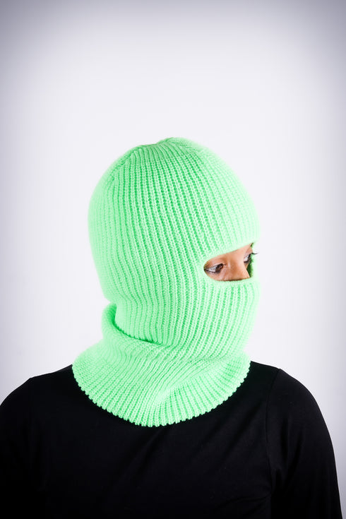 On The Run skullie beanie, Lime