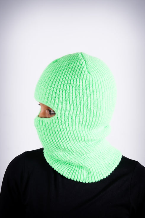 On The Run skullie beanie, Lime