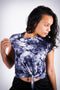 Tied Up tee, navy/white