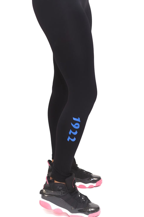 1922 FitTight™ tights, black/blue/gold