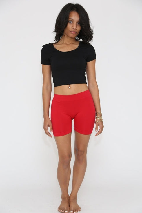 Lollipop lounge shorts, hot fire red