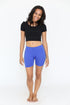 Lollipop lounge shorts, raspberry royal blue