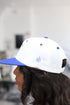 Dove of Peace (2-tone series) snapback, white/blue