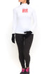 FIT Delta Warm-Up turtleneck, white