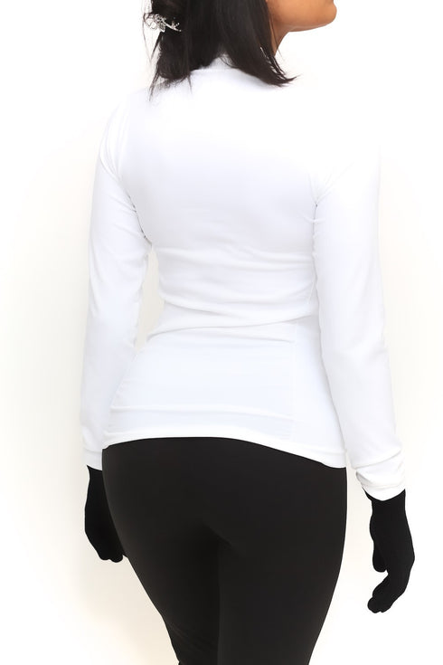 FIT Delta Warm-Up turtleneck, white