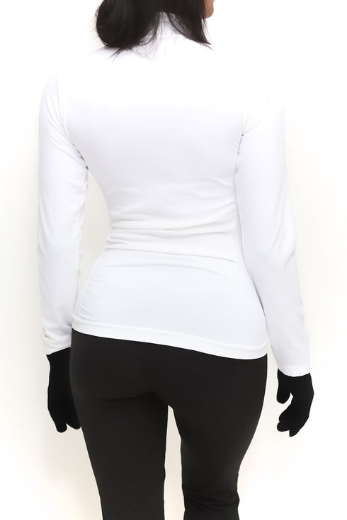 FIT Zeta Warm-Up turtleneck, white