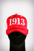 Jumbo 1913 outline sport trucker, red/white