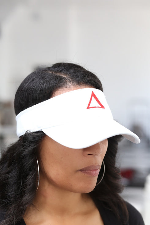 Δ visor, white