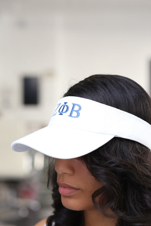 ΖΦΒ visor, white
