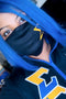 Protected! Σ (gold) mouth mask, black
