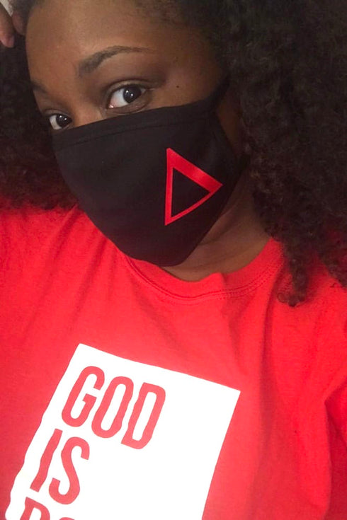 Protected! Δ mouth mask, black