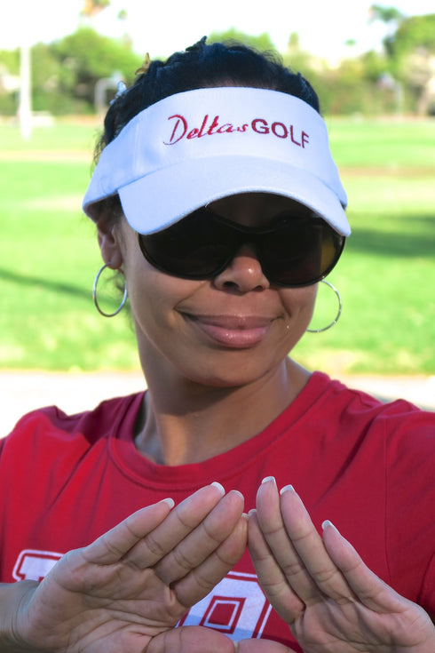 Golf visor, white