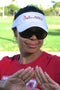 Golf visor, white
