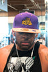 Get @ Me Dawg snapback, purple/gold